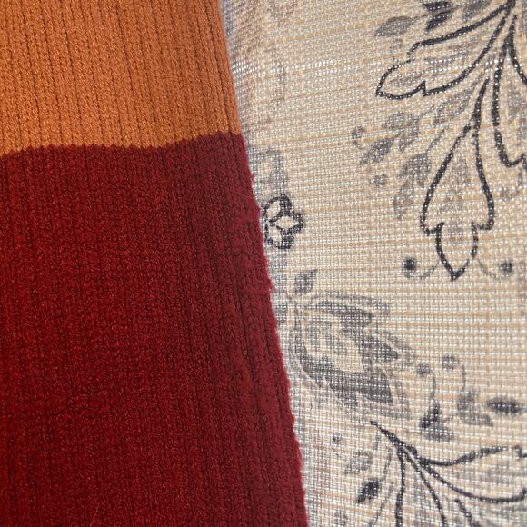 Cozy Co By Cozy Casual Mauve And Burgundy Stripe‎ Off Shoulder Sweater Size S/M - Picture 6 of 10